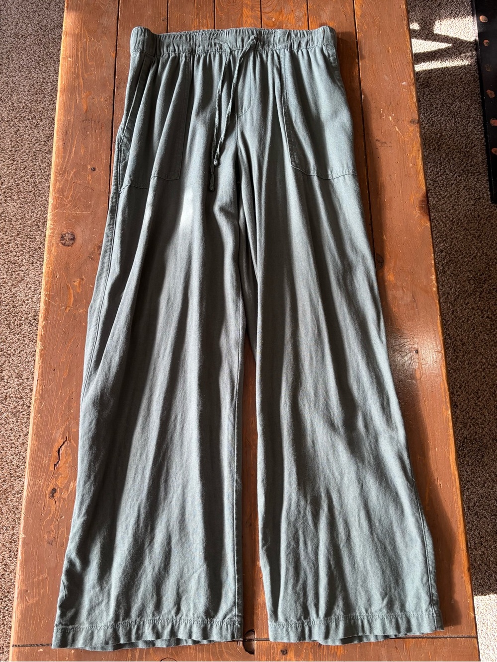 Gap Relaxed Linen Drawstring Pants